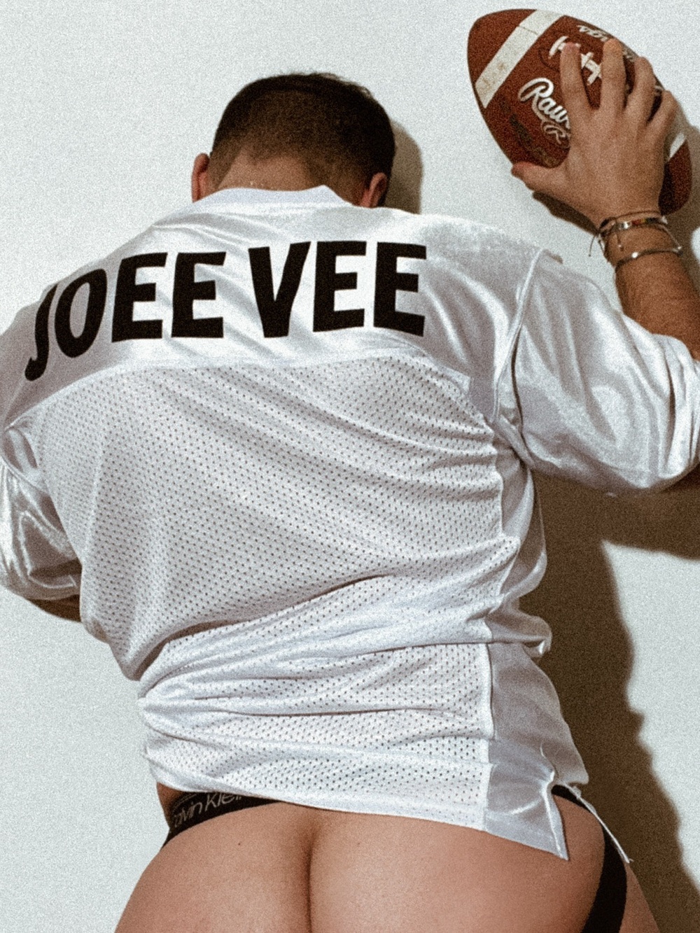 Original JOEE VEE Football Jersey White Size Medium Like New